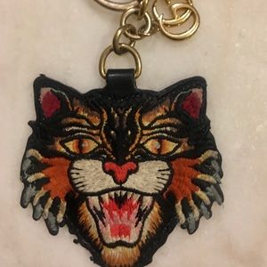 Gucci Supreme Angry Cat Patchwork Design Key chain